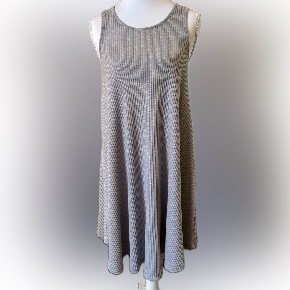 SOLD! She + Sky Textured Gray A-Line Sleeveless Dress or Coverup - Picture 2 of 9